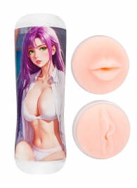 Двусторонний мастурбатор аниме - ротик и вагина - Tokyo Style - в Камышине купить с доставкой