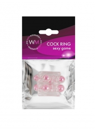 Прозрачная насадка на пенис с цветными шариками - Erowoman-Eroman - в Камышине купить с доставкой