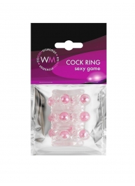 Прозрачная сквозная насадка на пенис с цветными шариками - Erowoman-Eroman - в Камышине купить с доставкой