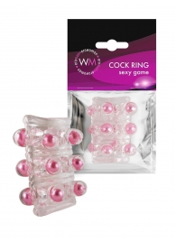 Прозрачная сквозная насадка на пенис с цветными шариками - Erowoman-Eroman - в Камышине купить с доставкой