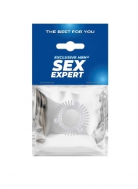 Эластичное эрекционное кольцо с 3 шариками и шипами - Sex Expert - в Камышине купить с доставкой