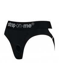Черные трусики для насадок Heroine Lingerie Harness - size XL - Strap-on-me - купить с доставкой в Камышине