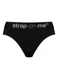 Черные трусики для насадок Heroine Lingerie Harness - size XL - Strap-on-me - купить с доставкой в Камышине