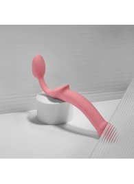 Розовый безремневой страпон Strap-on-me Semi-Realistic Bendable Strap-On size XL - Strap-on-me - купить с доставкой в Камышине