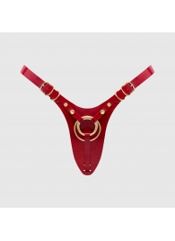 Красный пояс для фиксации насадок Strap-On-Me Leatherette Harness Fabulous - Strap-on-me - купить с доставкой в Камышине