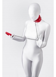 Красный ошейник с подкладкой из меха - ToyFa - купить с доставкой в Камышине