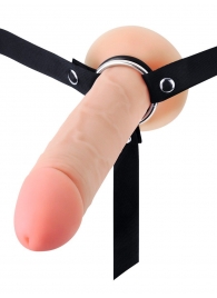 Мужской полый страпон на регулируемых ремешках - 22 см. - Sex Expert - купить с доставкой в Камышине