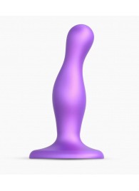 Фиолетовая насадка Strap-On-Me Dildo Plug Curvy size S - Strap-on-me - купить с доставкой в Камышине