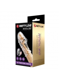 Прозрачная насадка на пенис Booker - 8 см. - Baile - в Камышине купить с доставкой