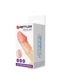 Телесная насадка на пенис Booker - 8 см. - Baile - в Камышине купить с доставкой