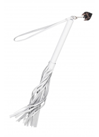 Белая кожаная плеть - 50 см. - Pecado - купить с доставкой в Камышине