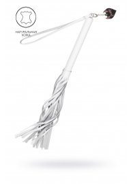 Белая кожаная плеть - 50 см. - Pecado - купить с доставкой в Камышине