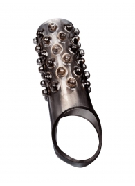 Дымчатая насадка на пенис с выпуклостями - 12 см. - Sex Expert - в Камышине купить с доставкой