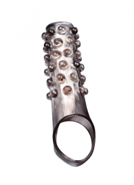 Дымчатая насадка на пенис с выпуклостями - 11 см. - Sex Expert - в Камышине купить с доставкой