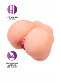 Реалистичный мастурбатор в форме попки с 2 любовными входами - No Name - в Камышине купить с доставкой