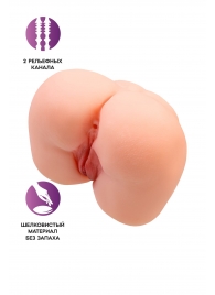 Реалистичный мастурбатор-попка с 2 любовными входами - No Name - в Камышине купить с доставкой