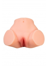 Телесный реалистичный мастурбатор-полуторс с 2 любовными входами - No Name - в Камышине купить с доставкой