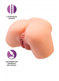 Телесный реалистичный мастурбатор-полуторс с 2 любовными входами - No Name - в Камышине купить с доставкой