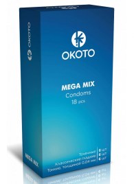 Презервативы OKOTO Mega Mix - 18 шт. - Sitabella - купить с доставкой в Камышине