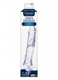 Прозрачная насадка-удлинитель Length Enhancer с подхватом - 22,3 см. - NMC - в Камышине купить с доставкой