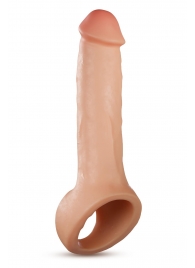 Телесная насадка-удлинитель Thrive 8.75 Inch Realistic Penis Extender Sleeve - 22,2 см. - Blush Novelties - в Камышине купить с доставкой
