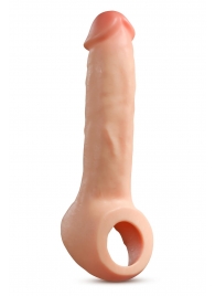 Телесная насадка-удлинитель Thrive 8.75 Inch Realistic Penis Extender Sleeve - 22,2 см. - Blush Novelties - в Камышине купить с доставкой