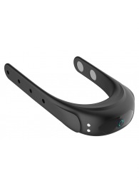 Черное эрекционное виброкольцо на ремешках - Boys of Toys - в Камышине купить с доставкой