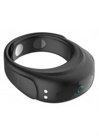 Черное эрекционное виброкольцо на ремешках - Boys of Toys - в Камышине купить с доставкой