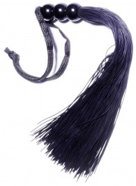 Черная силиконовая плетка - 25,4 см. - Boys of Toys - купить с доставкой в Камышине