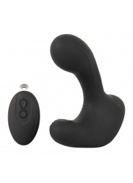 Черная анальная вибропробка с функцией расширения RC Butt Plug with 3 functions - Orion - в Камышине купить с доставкой