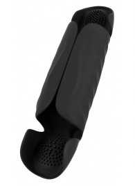 Черный вибромастурбатор с трехточечной стимуляцией Penis Trainer with 3 Point Stimulation - Orion - в Камышине купить с доставкой