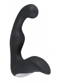 Черный перезаряжаемый стимулятор простаты с вибрацией - 14,6 см. - Orion - в Камышине купить с доставкой