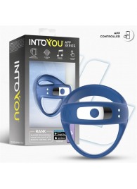 Синее интерактивное эрекционное виброкольцо Rank - Intoyou - в Камышине купить с доставкой
