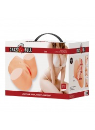 Телесный мастурбатор Liora с 2 любовными тоннелями - Baile - в Камышине купить с доставкой