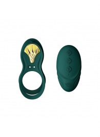 Зеленое эрекционное виброкольцо Bayek с пультом ДУ - Zalo - в Камышине купить с доставкой