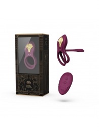 Фиолетовое эрекционное виброкольцо Bayek с пультом ДУ - Zalo - в Камышине купить с доставкой