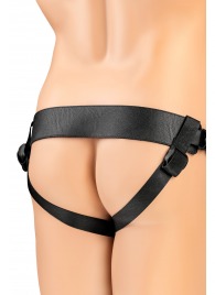 Телесный фаллопротез на черных ремнях Conall - 15 см. - ToyFa - купить с доставкой в Камышине