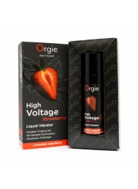 Жидкий вибратор Orgie High Voltage Strawberry - 15 мл. - ORGIE - купить с доставкой в Камышине