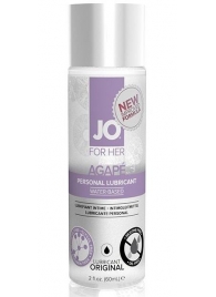 Лубрикант на водной основе для женщин JO AGAPE LUBRICANT ORIGINAL - 60 мл. - System JO - купить с доставкой в Камышине