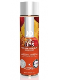 Лубрикант на водной основе с ароматом персика JO Flavored Peachy Lips - 120 мл. - System JO - купить с доставкой в Камышине