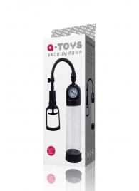 Чёрная вакуумная помпа A-toys с манометром и прозрачной колбой - A-toys - в Камышине купить с доставкой