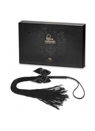 Чёрная плётка Lilly Whip Bijoux - Bijoux Indiscrets - купить с доставкой в Камышине