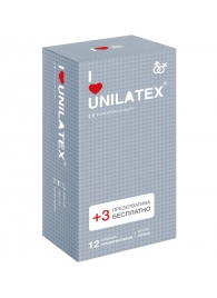 Презервативы с точками Unilatex Dotted - 12 шт. + 3 шт. в подарок - Unilatex - купить с доставкой в Камышине