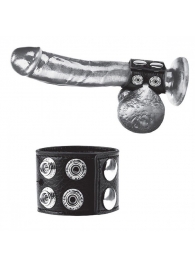 Ремень на член и мошонку 1.5  Cock Ring With Ball Strap - BlueLine - купить с доставкой в Камышине