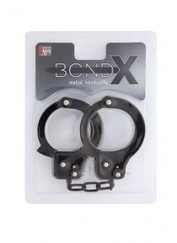 Чёрные наручники из листового металла BONDX METAL CUFFS BLACK - Dream Toys - купить с доставкой в Камышине