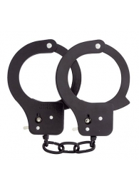 Чёрные наручники из листового металла BONDX METAL CUFFS BLACK - Dream Toys - купить с доставкой в Камышине