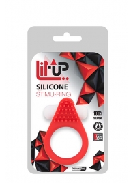 Красное эрекционное кольцо LIT-UP SILICONE STIMU RING 1 RED - Dream Toys - в Камышине купить с доставкой