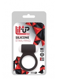 Чёрное эрекционное виброкольцо LIT-UP SILICONE STIMU RING 3 BLACK - Dream Toys - в Камышине купить с доставкой