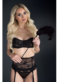 Стек с большим чёрным пером Large Feather Tickler - 65 см. - Blush Novelties - купить с доставкой в Камышине