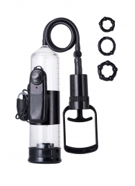 Вакуумная помпа A-toys с вибропулей и эрекционными кольцами - A-toys - в Камышине купить с доставкой